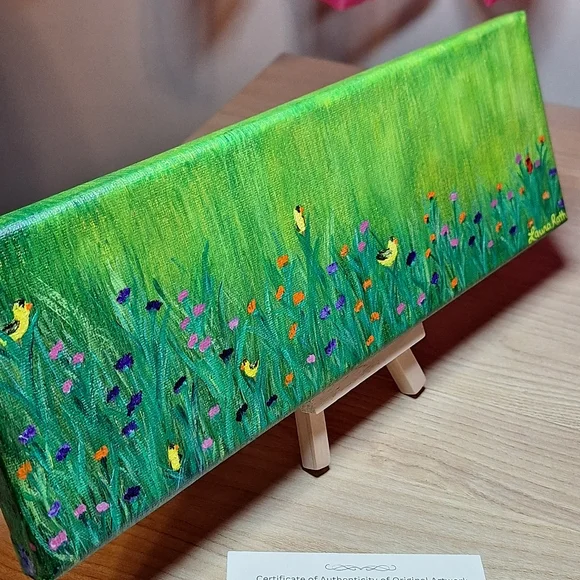 "In Bloom" Hand-painted Canvas - Picture 8 of 14